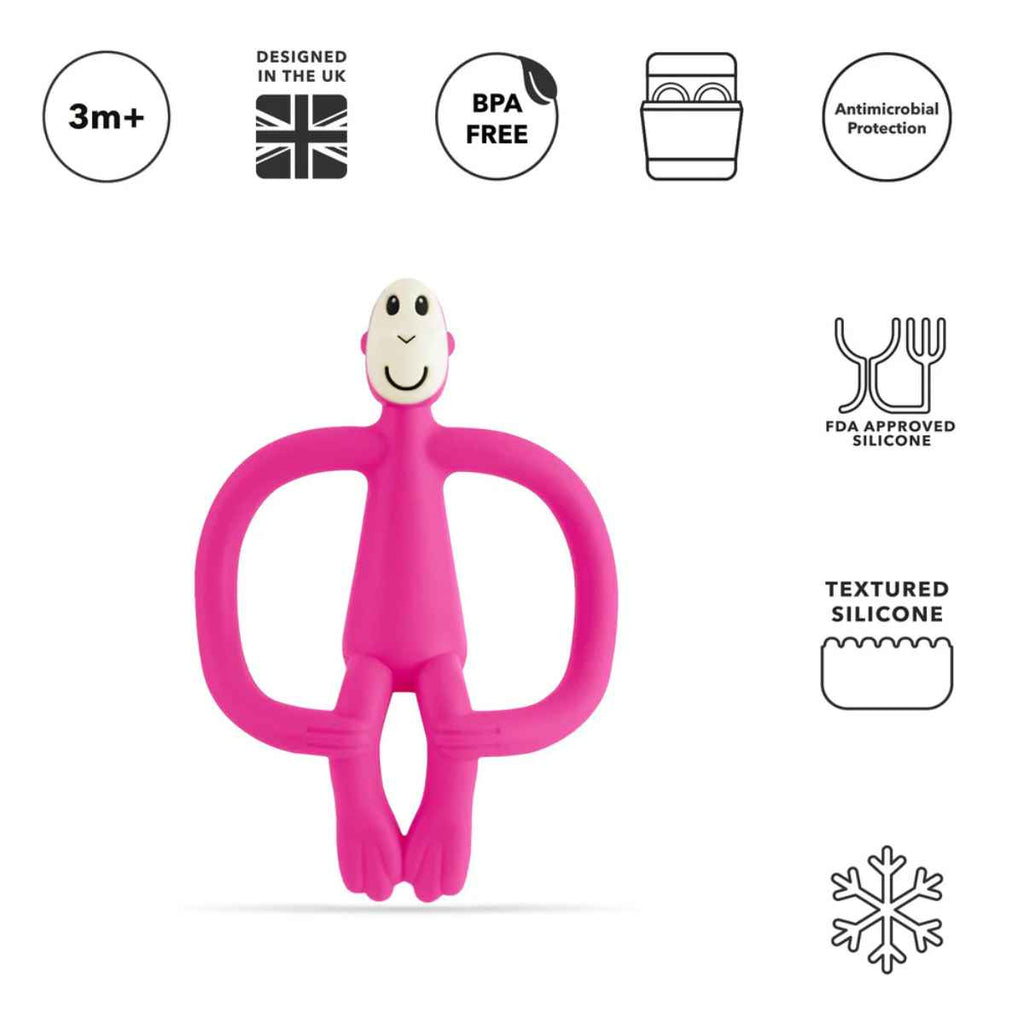 Matchstick Monkey | Pink Original Baby Teether | Information | ChocoLoons