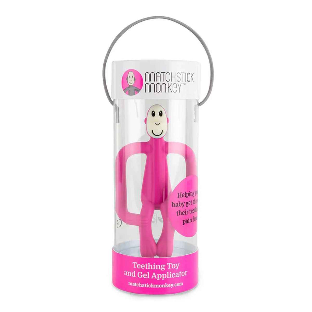 Matchstick Monkey | Pink Original Baby Teether | In Box | ChocoLoons