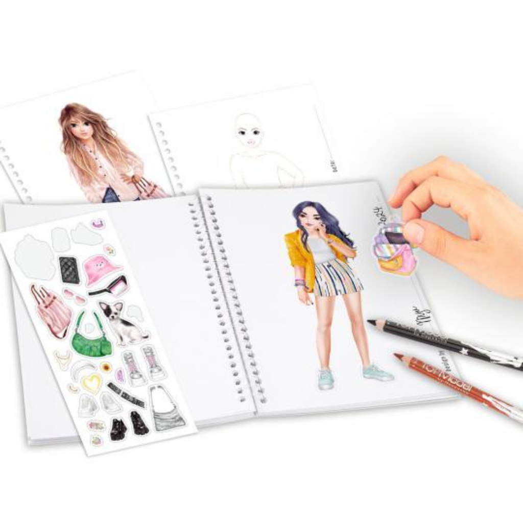 TOPModel | Pocket Colouring Book | Open | ChocoLoons