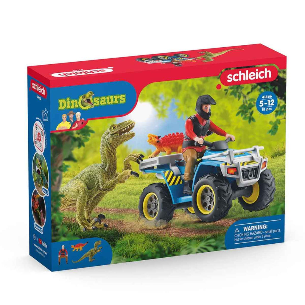 Schleich | Quad Escape from Velociraptor | In Box | ChocoLoons