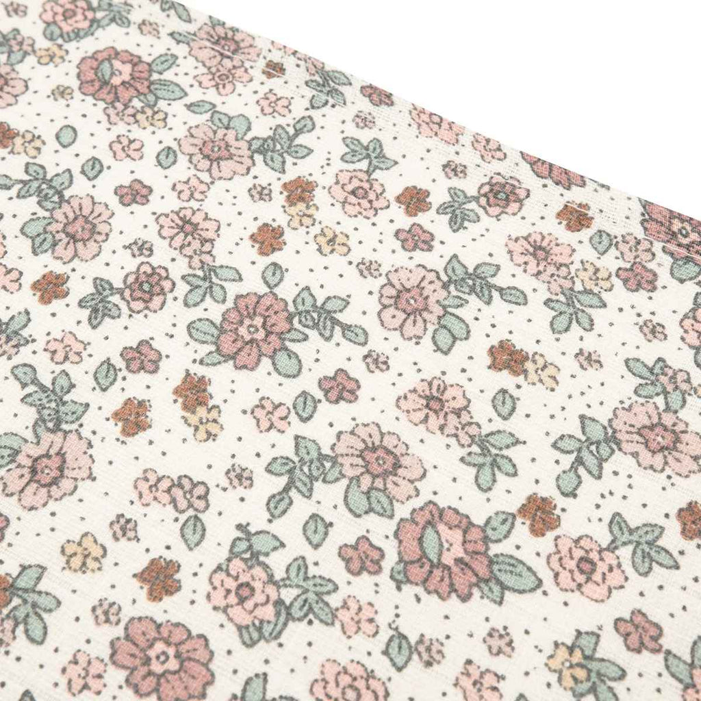 Jollein | Cloth Muslin | Retro Flowers | Close Up | ChocoLoons