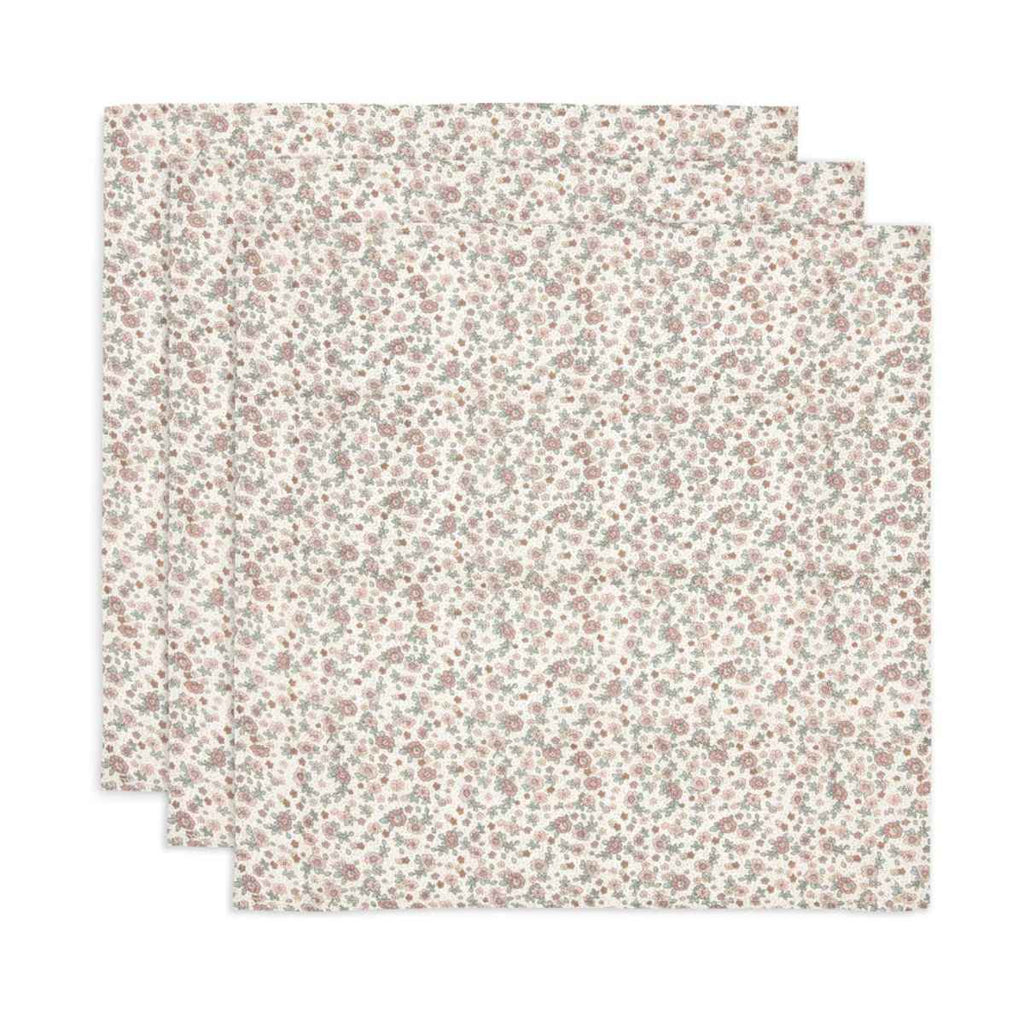 Jollein | Cloth Muslin 70x70cm | Retro Flowers | 3 Pack | ChocoLoons
