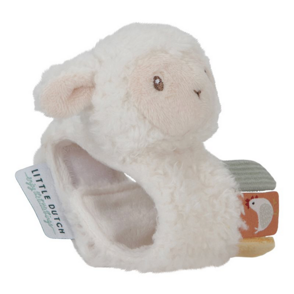 Little Dutch | Little Farm | Sheep Wrist Rattle | ChocoLoons