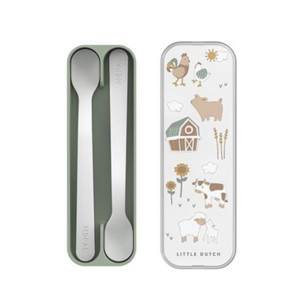 Little Dutch | Little Farm | Feeding Spoon Set 2pcs | ChocoLoons