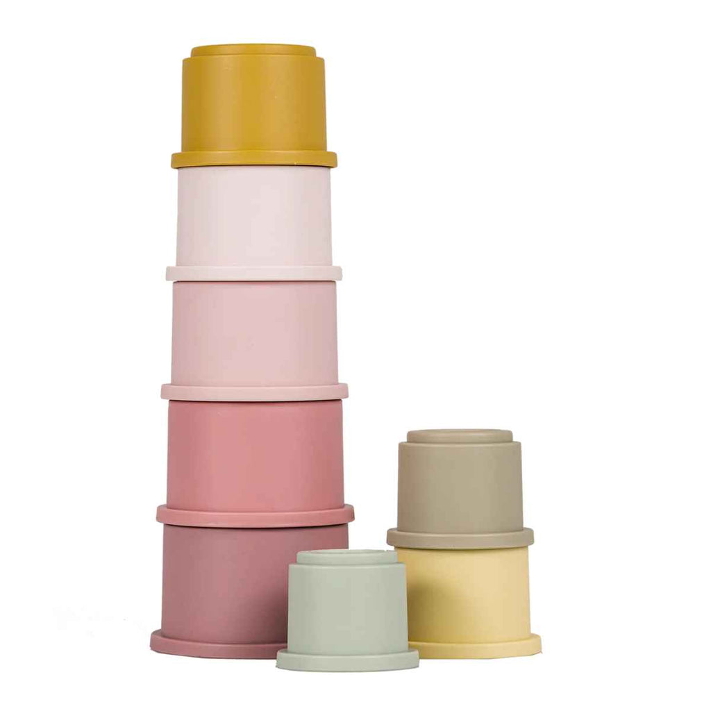 Little Dutch | Stacking Cups | Pink | ChocoLoons