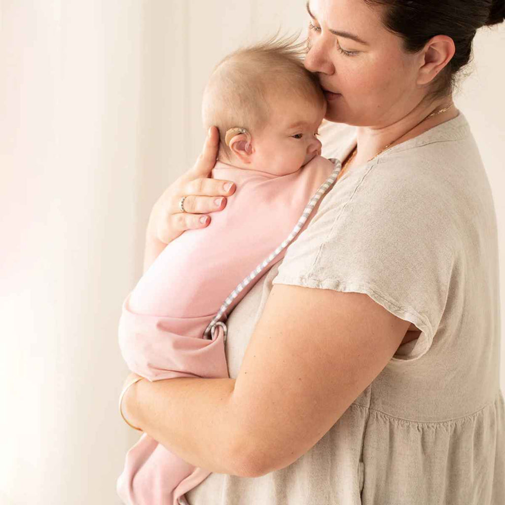 Love To Dream | Baby Swaddle Up With Mum | Dusty Pink | ChocoLoons
