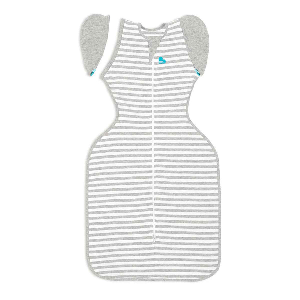 Love To Dream | Transition Bag 1.0T Stretch Cotton | Medium (13-19lbs) | Grey Stripe | ChocoLoons
