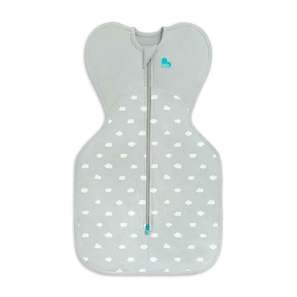 Love To Dream | Swaddle Up 1.5T Stretch Cotton Fleece | Small (8-13lbs) | Mini Cloud Olive | ChocoLoons