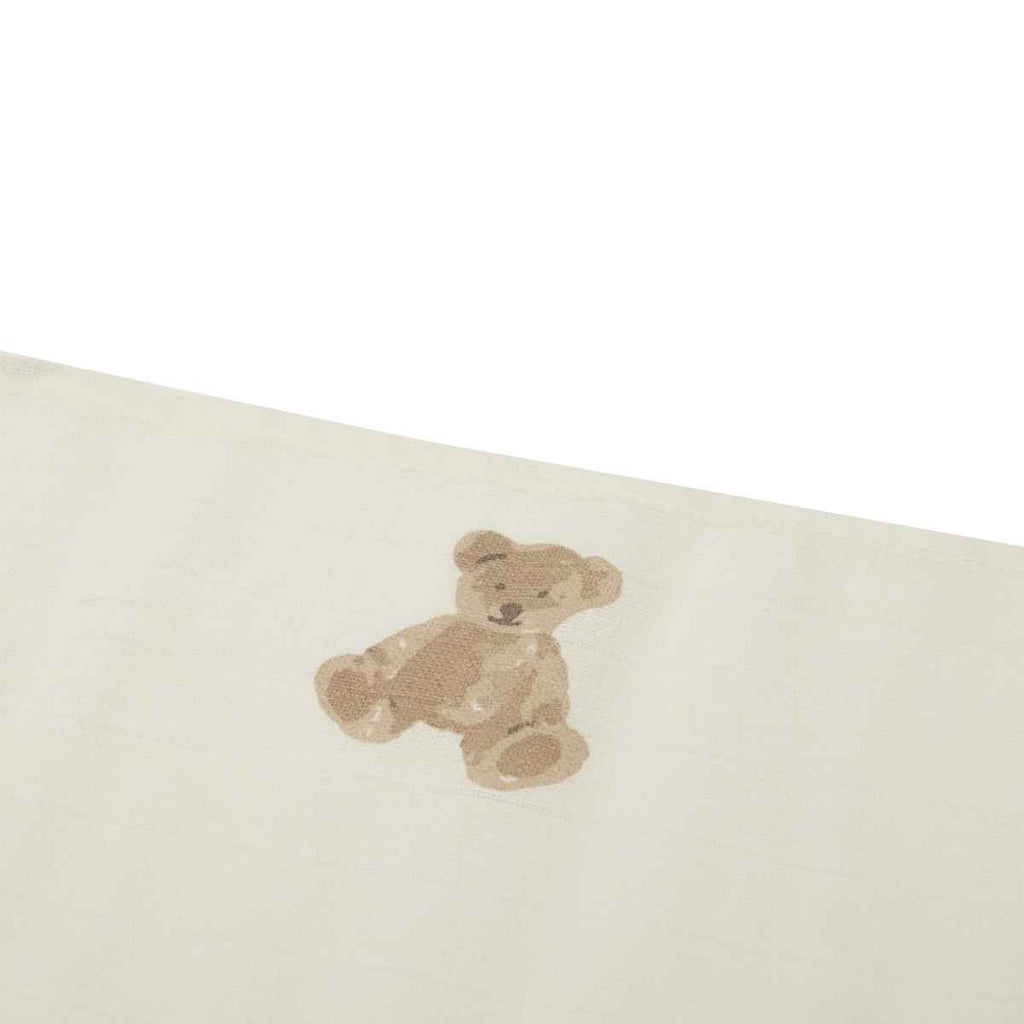 Jollein | Teddy Bear Muslin Cloth | Close Up | ChocoLoons