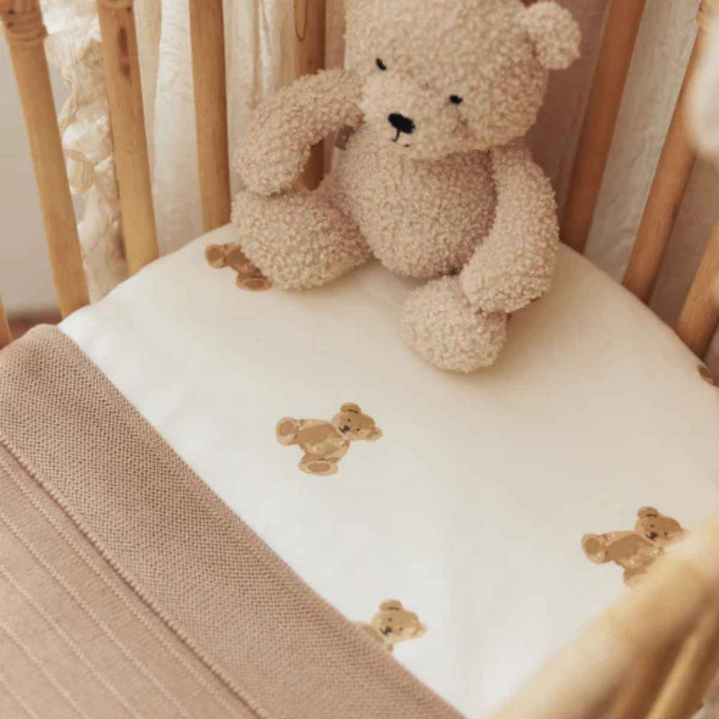 Jollein | Fitted Sheet Jersey Teddy Bear | ChocoLoons