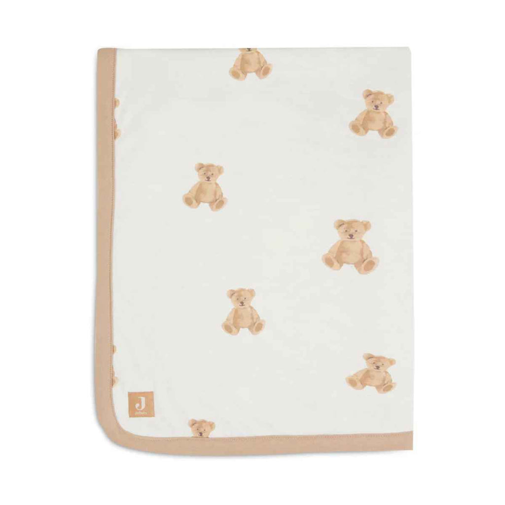 Jollein | Blanket Cradle Jersey | Teddy Bear | Outside | ChocoLoons