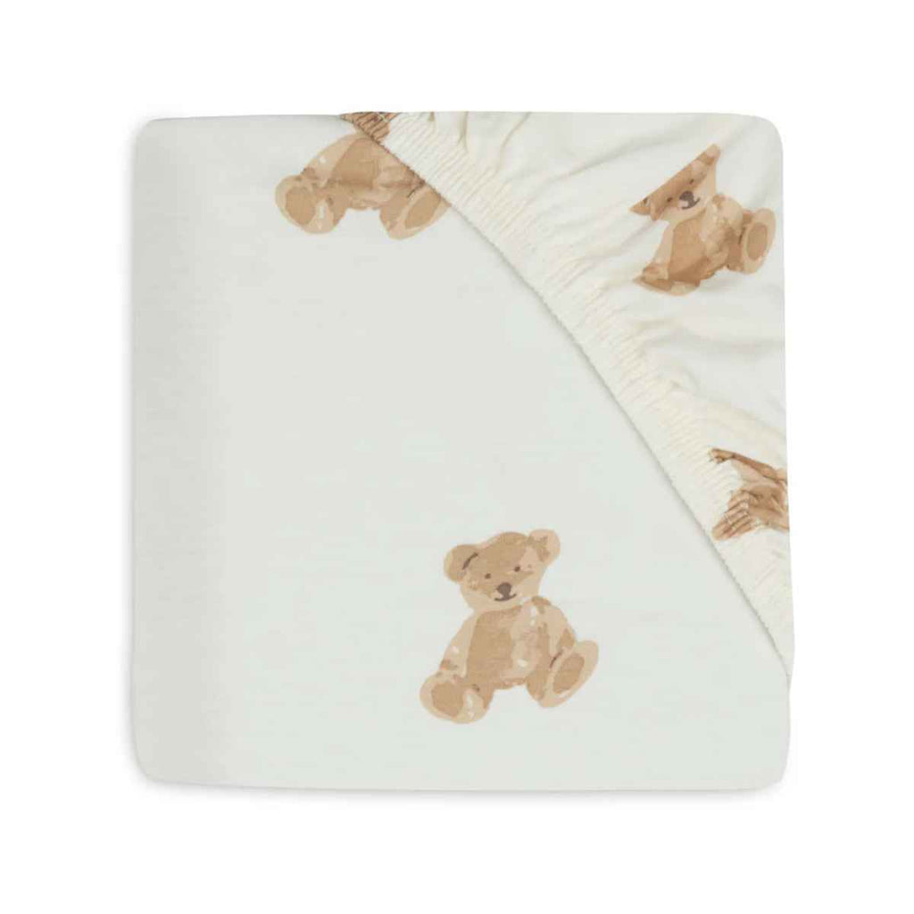 Jollein | Fitted Sheet Jersey 40/50x80/90cm | Teddy Bear | ChocoLoons