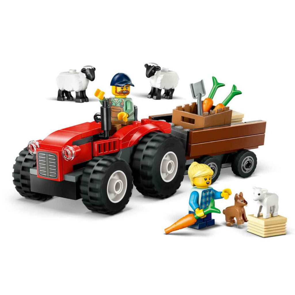 LEGO | City | Red Farm Tractor With Trailer & Sheep | Out Of Box | ChocoLoons