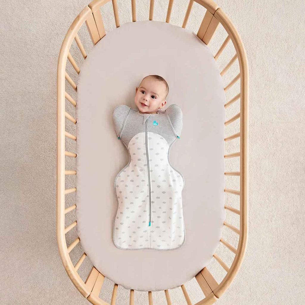 Love To Dream | Transition Bag 1.5T Stretch Cotton | Mini Cloud White | Arms In | ChocoLoons