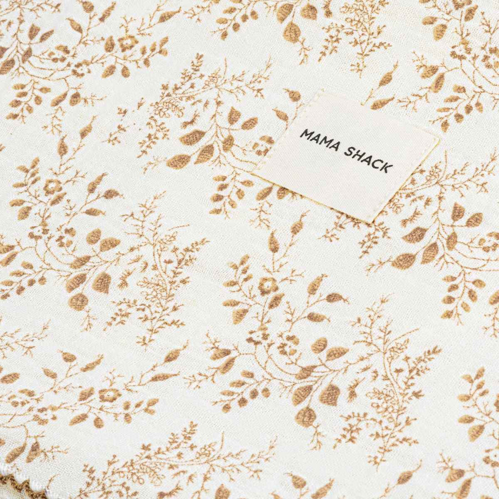 Mama Shack | Muslin Swaddle Blanket | Vintage Floral | Design | ChocoLoons