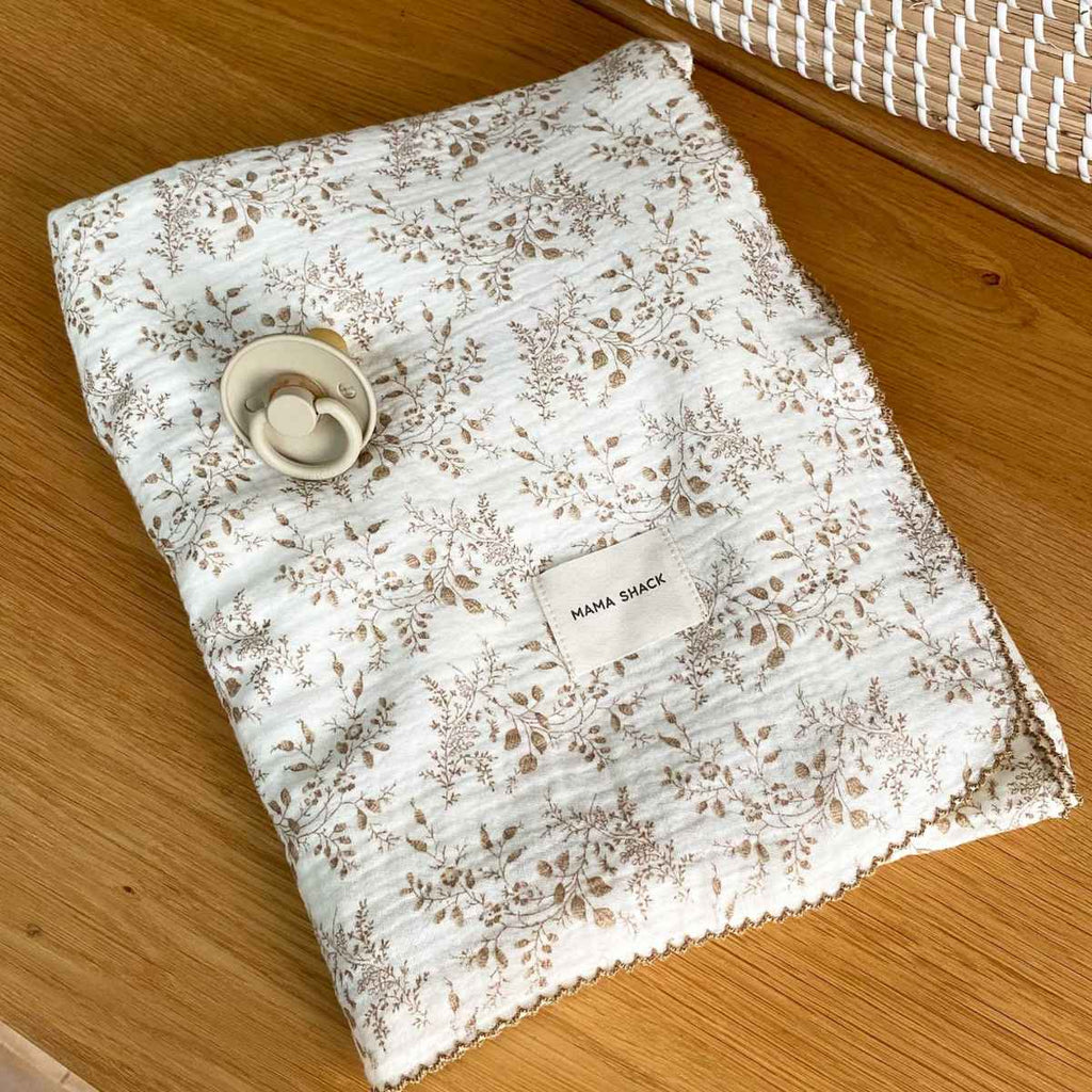 Mama Shack | Muslin Swaddle Blanket | Vintage Floral | ChocoLoons