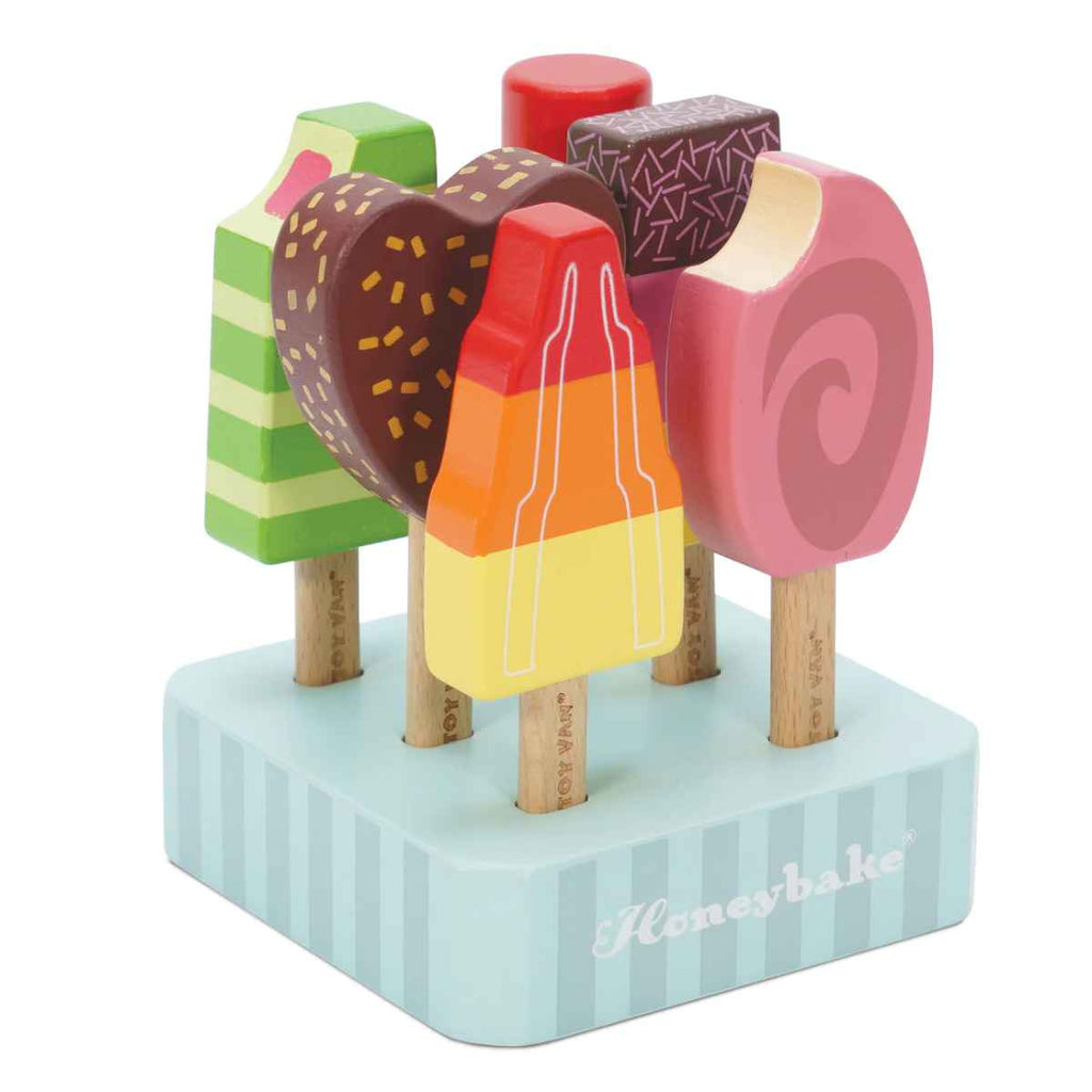 Le Toy Van | Wooden Ice Lollies & Popsicles | Role Play Toy | Front View | ChocoLoons