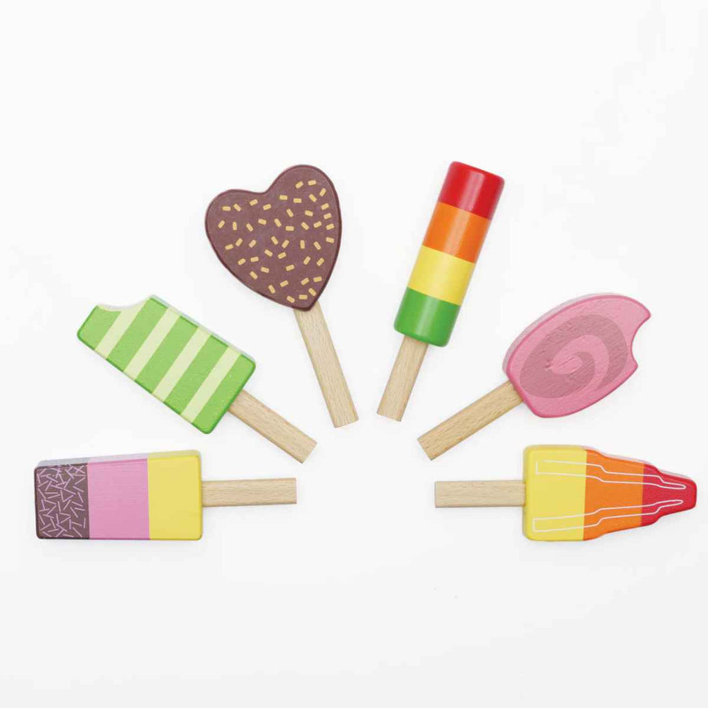 Le Toy Van | Wooden Ice Lollies & Popsicles | Role Play Toy | Display View | ChocoLoons 
