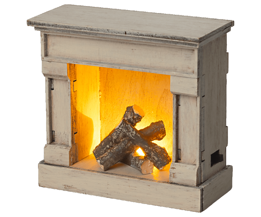Maileg Miniature Fireplace | Lit Up | ChocoLoons