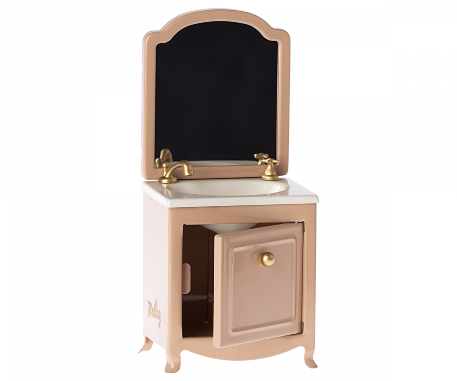 Maileg Miniature Sink Dresser With Mirror | Open Closet |  ChocoLoons