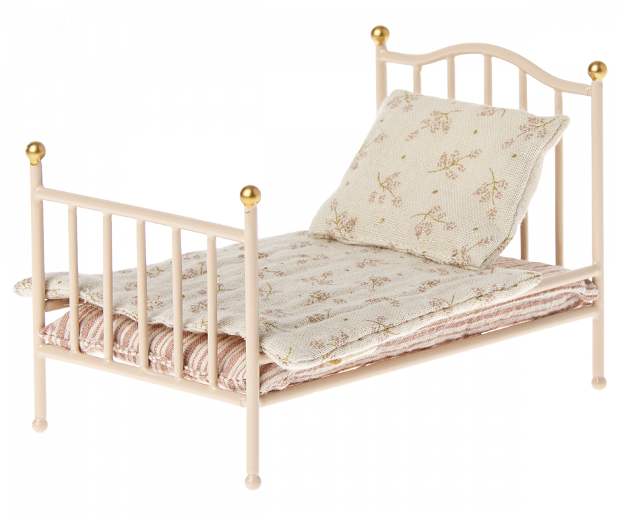 Maileg Mouse Miniature Vintage Bed | Rose | ChocoLoons