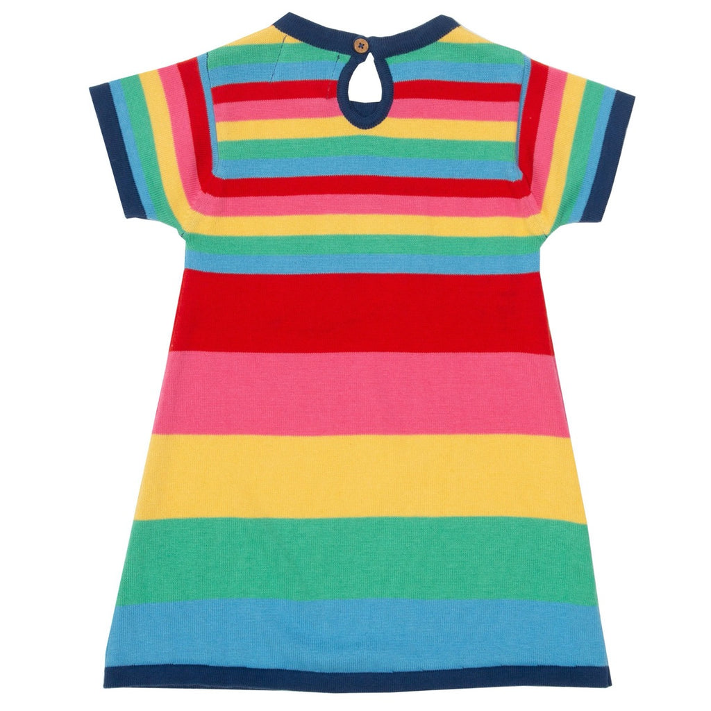 Kite Clothing | Rainbow Knit Dress | Back View | ChocoLoons