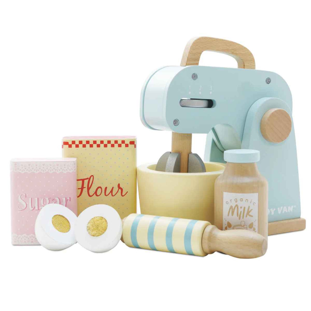 Le Toy Van | Wooden Mixer Set | Sustainable Product | Front View | ChocoLoons 