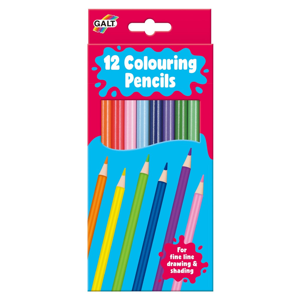 Galt Toys | 12 Colouring Pencils | Front View | ChocoLoons