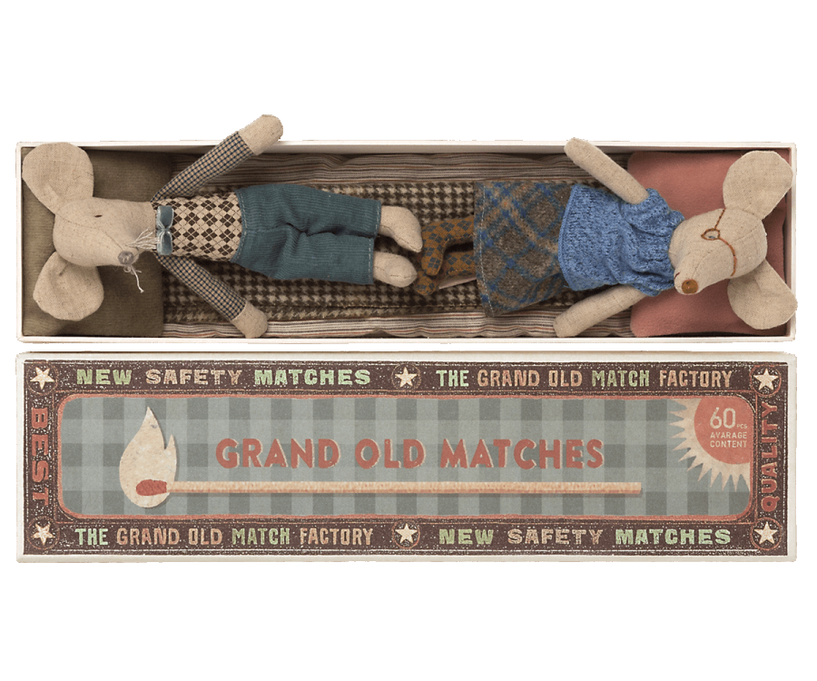 Maileg | Grandma & Grandpa Mice In Match Box | ChocoLoons