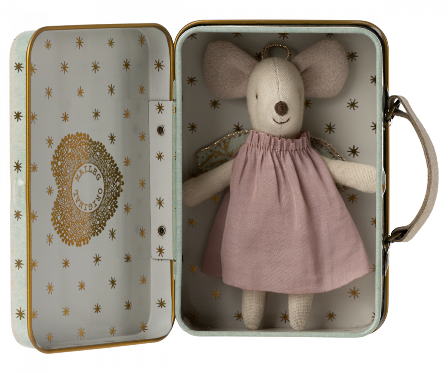 Maileg | Angel Mouse In Suitcase | ChocoLoons