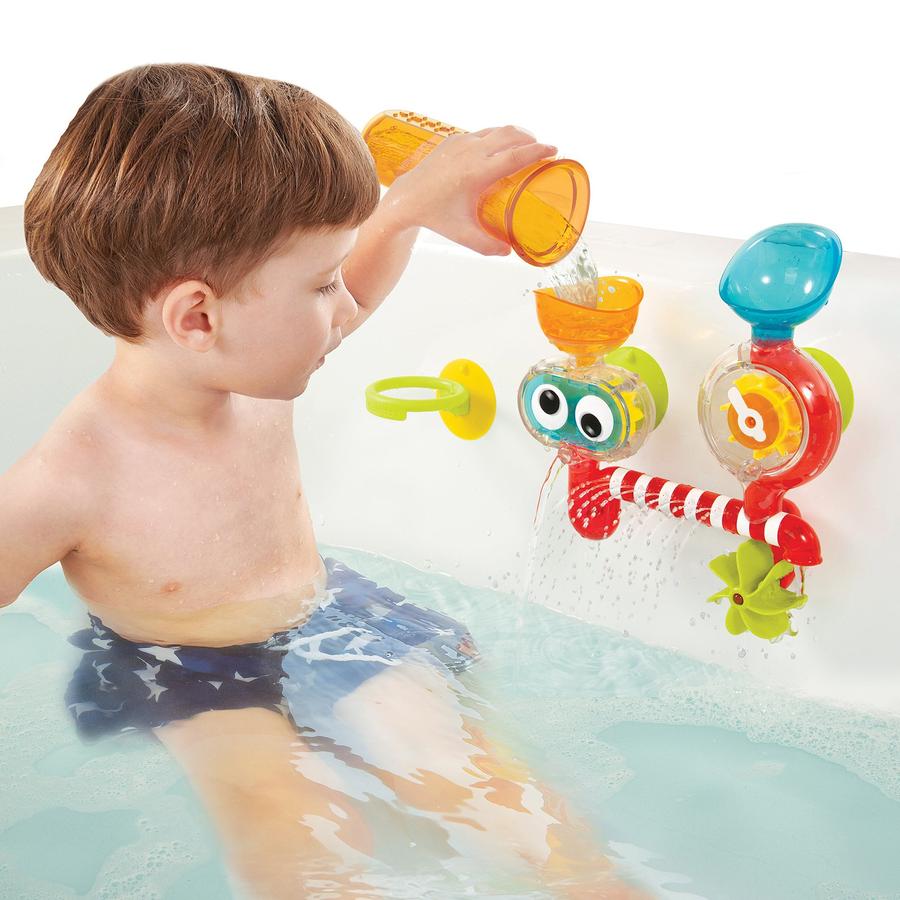 YooKidoo Spin "N" Sprinkle Water Lab Transparent Bath Toy | Sensory Play | Chocoloons