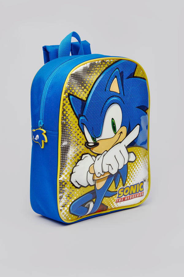 Sonic The Hedgehog | School Bag | Front View | Chocoloons