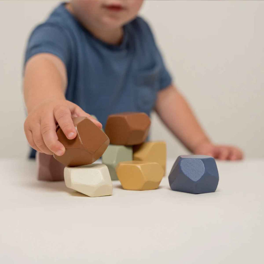 Little Dutch | Vintage Stacking Stones | Baby playing with Stones | ChocoLoons