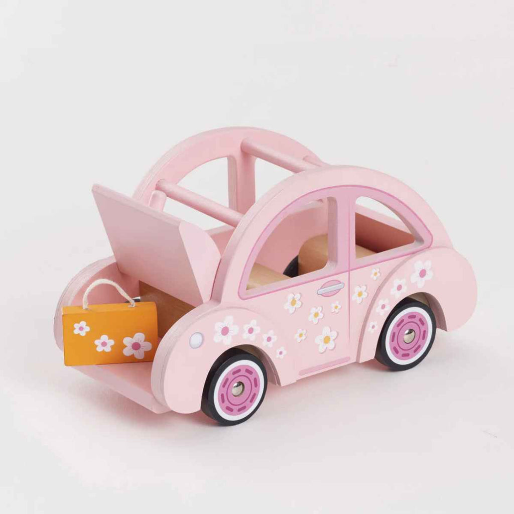 Le Toy Van | Sophie's Wooden Toy Car | Back View | ChocoLoons