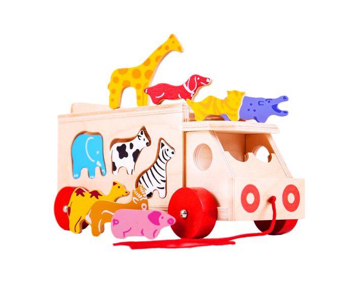 Bigjigs Wooden Animal Shape Lorry | Chocoloons