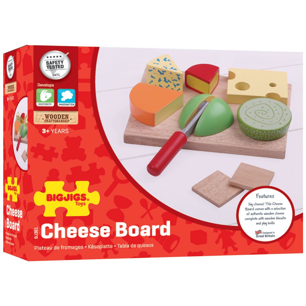 Bigjigs Cheese Board Set | Boxed View | Chocoloons