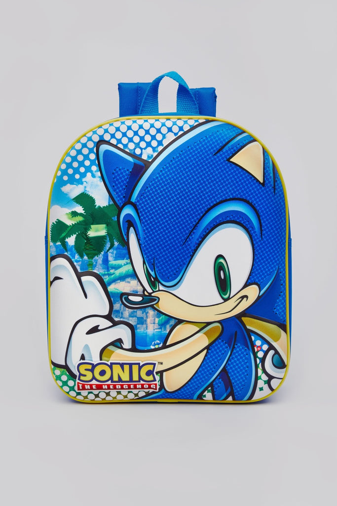 Sonic The Hedgehog EVA School Bag | Front View | Chocoloons