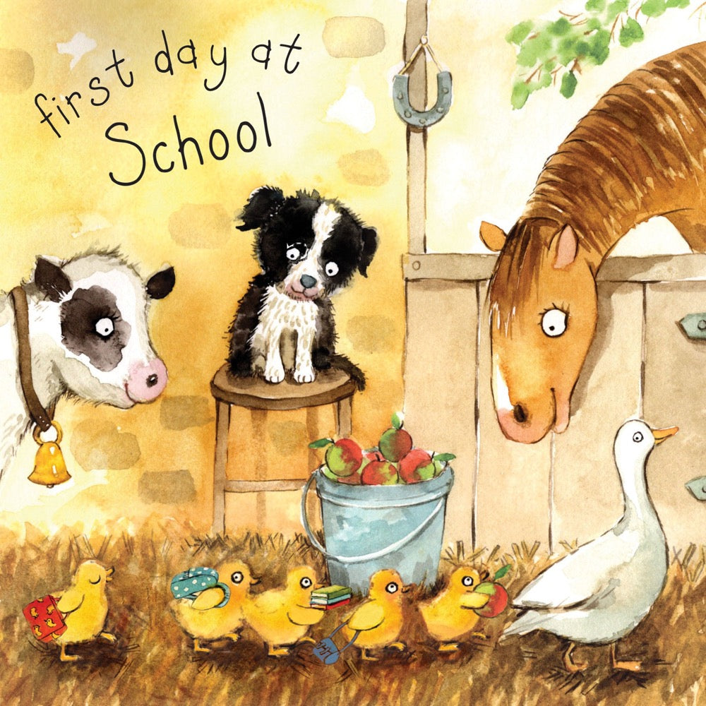 Twizler First Day At School Card | Chocoloons