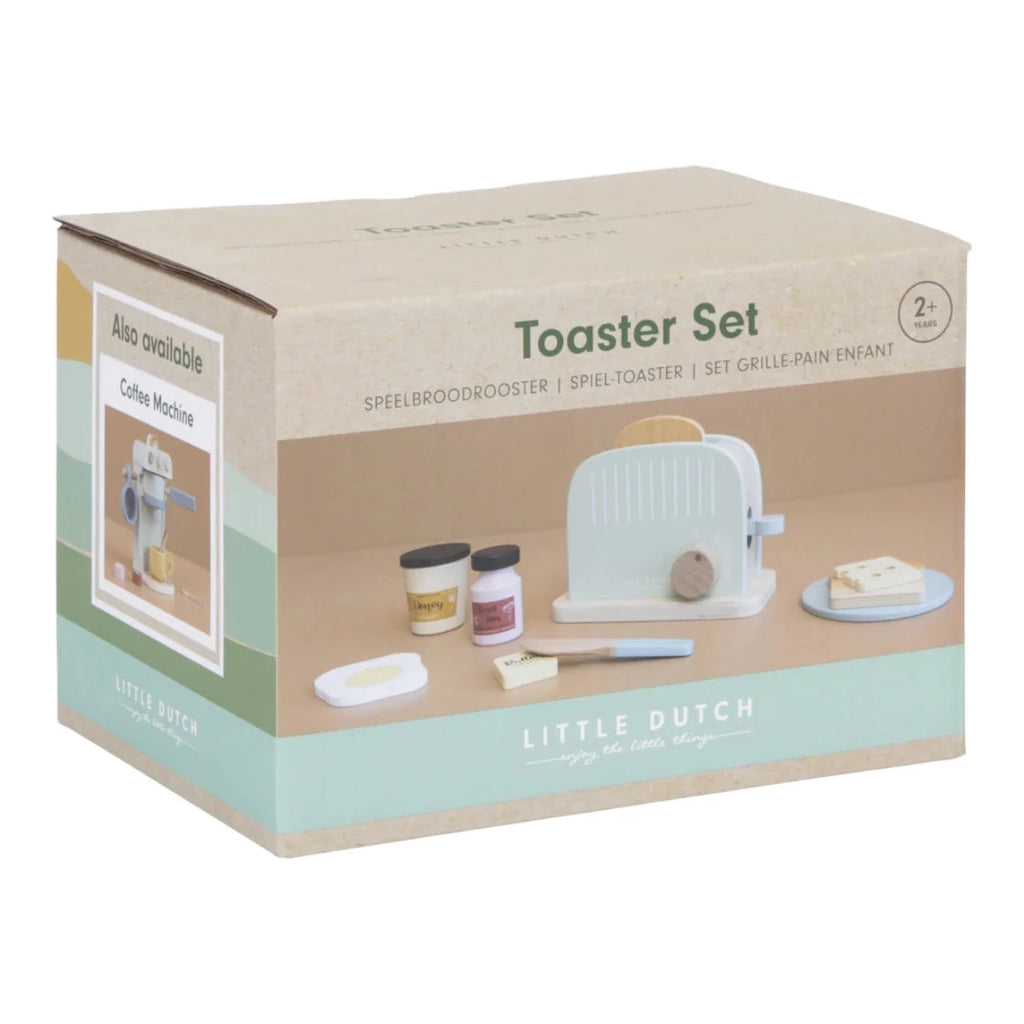 Little Dutch Wooden Toaster Set | Boxed View | ChocoLoons