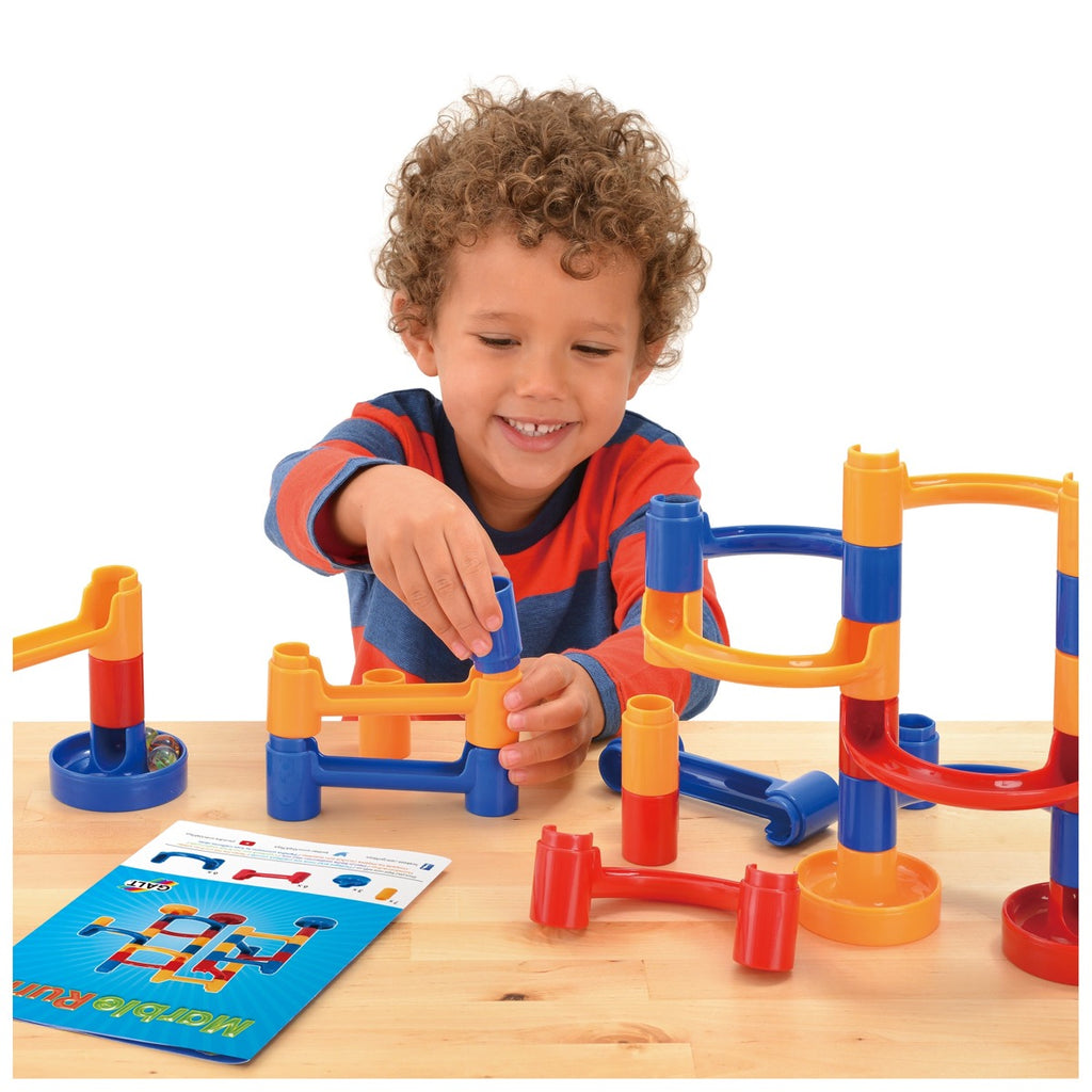 Galt Toys | Boy Playing With Marble Run | ChocoLoons