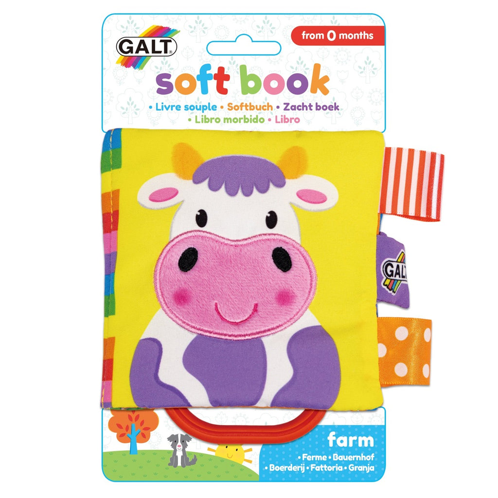 Galt Toys | Farm Soft Book | Front View | ChocoLoons