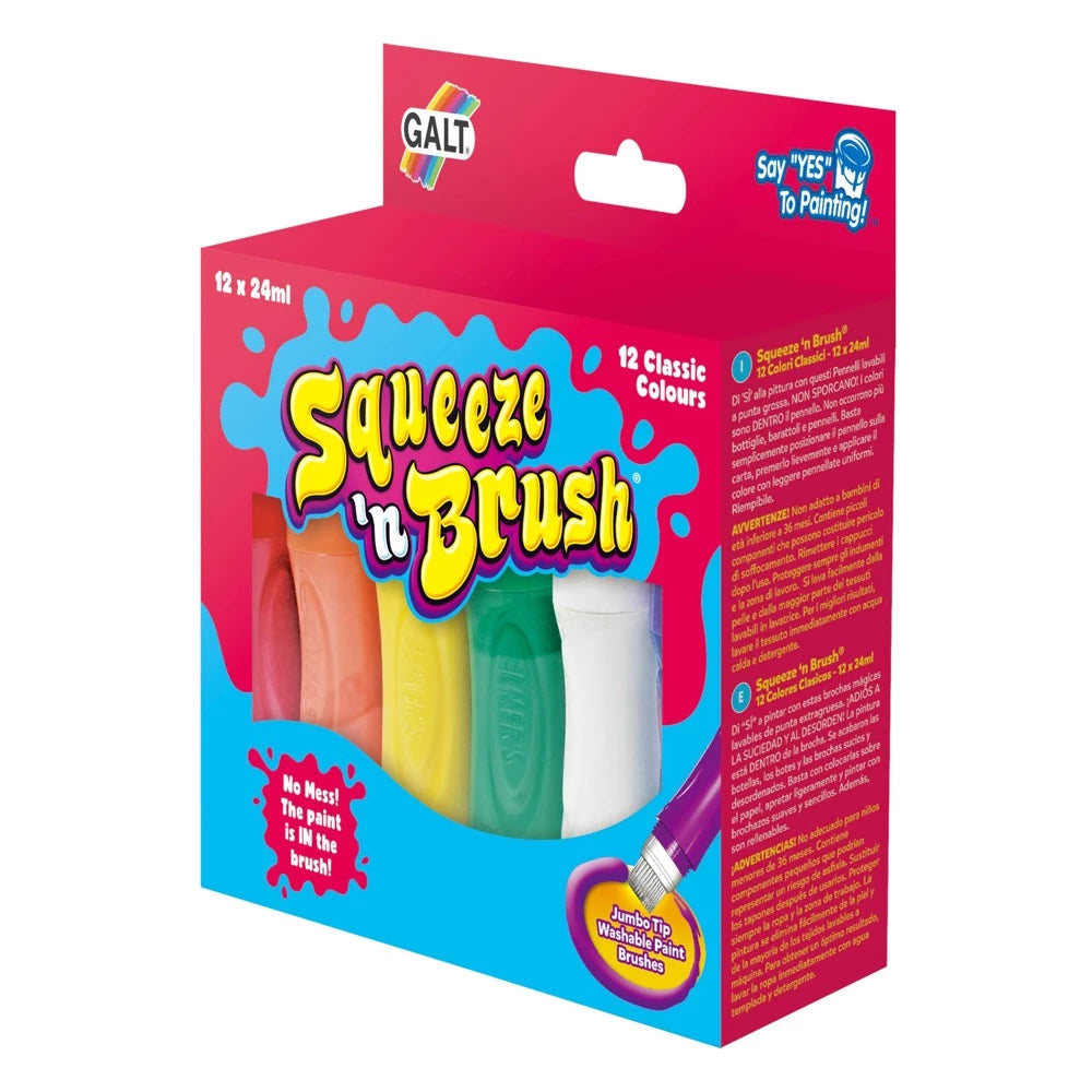 Galt Squeeze 'n Brush Classic Paint | 12 PKT | ChocoLoons