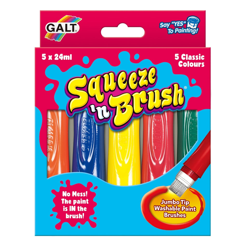 Galt Toys | Squeeze 'n Brush | 5 Classic Colours | ChocoLoons