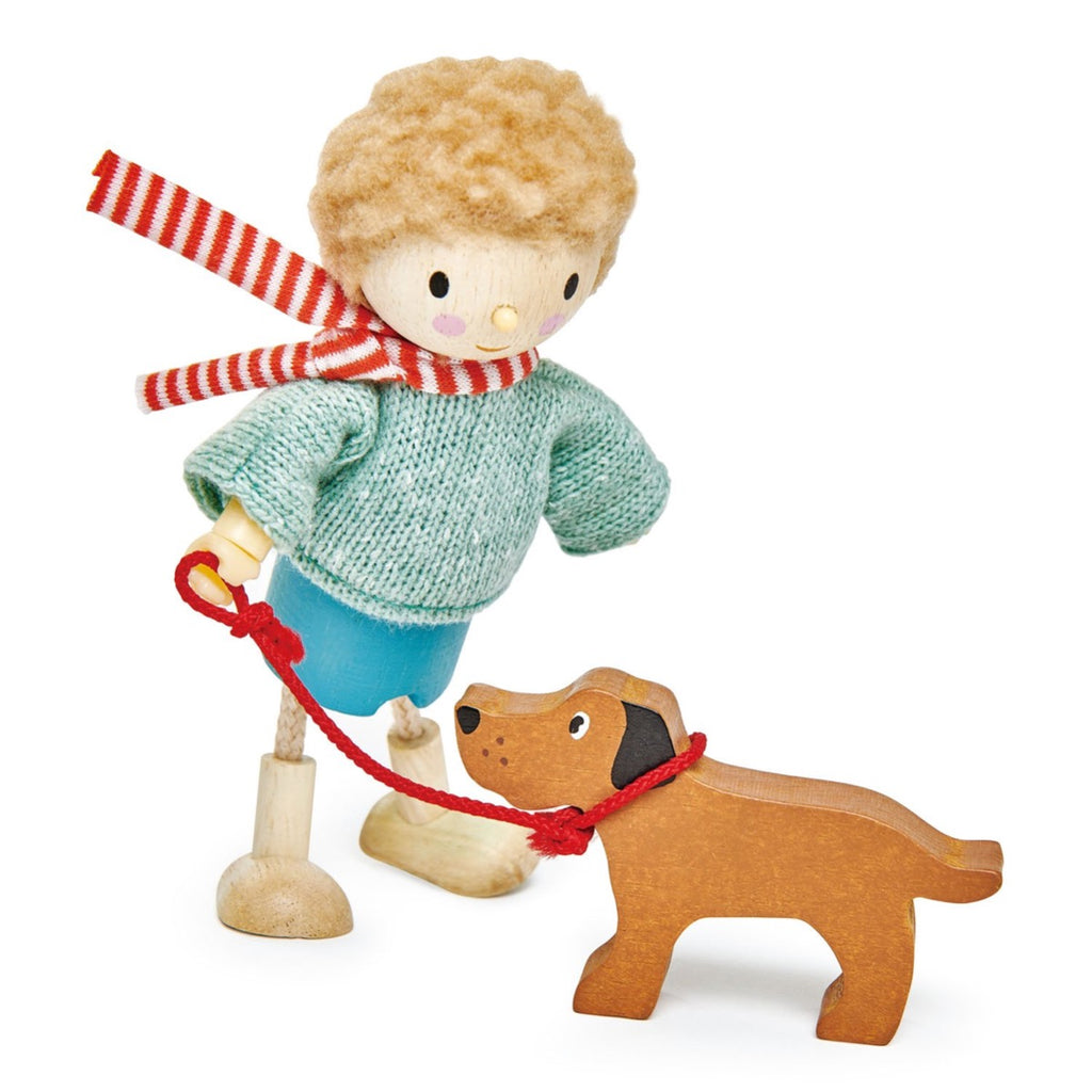Mr Goodwood Wooden Figure And His Dog