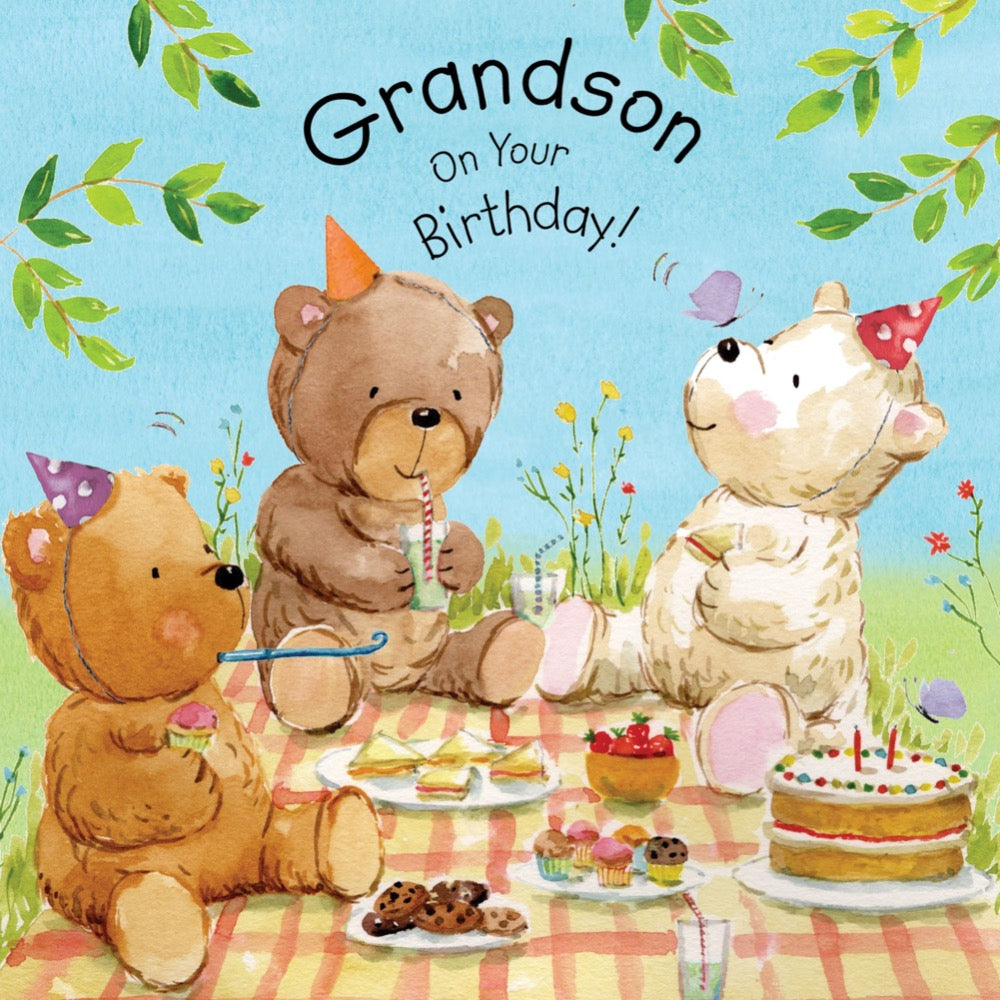 Twizler | Grandson On Your Birthday Card | Chocoloons