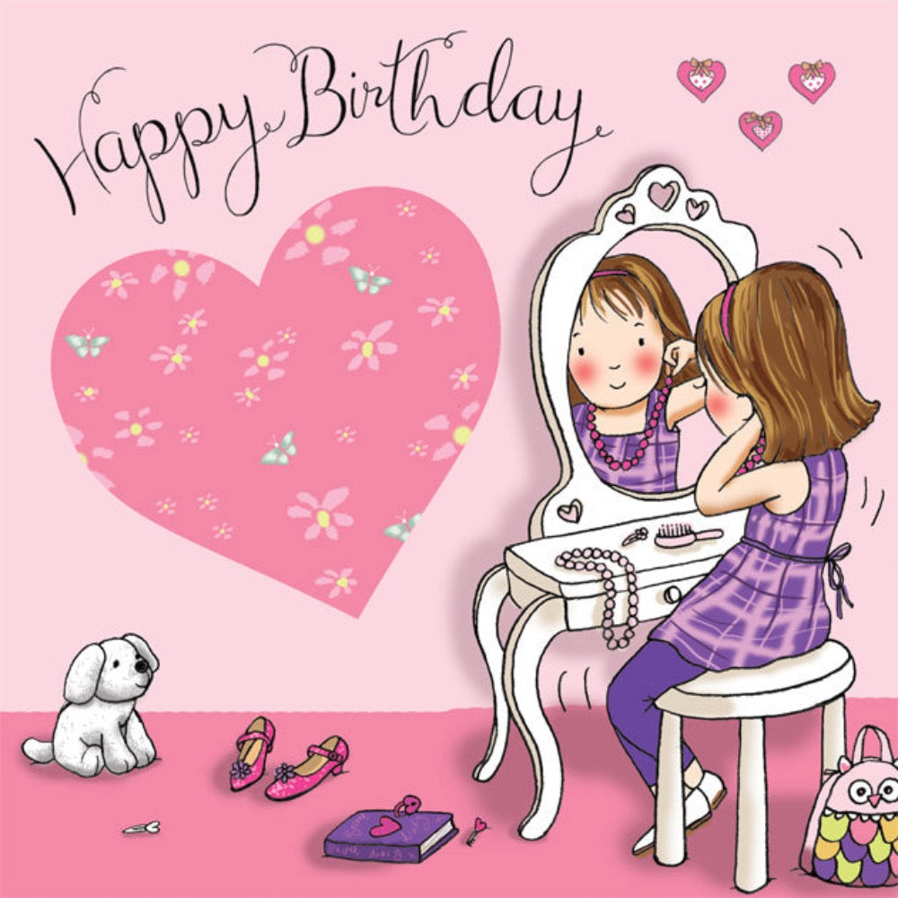 Twizler Happy Birthday Card | Pink | Chocoloons