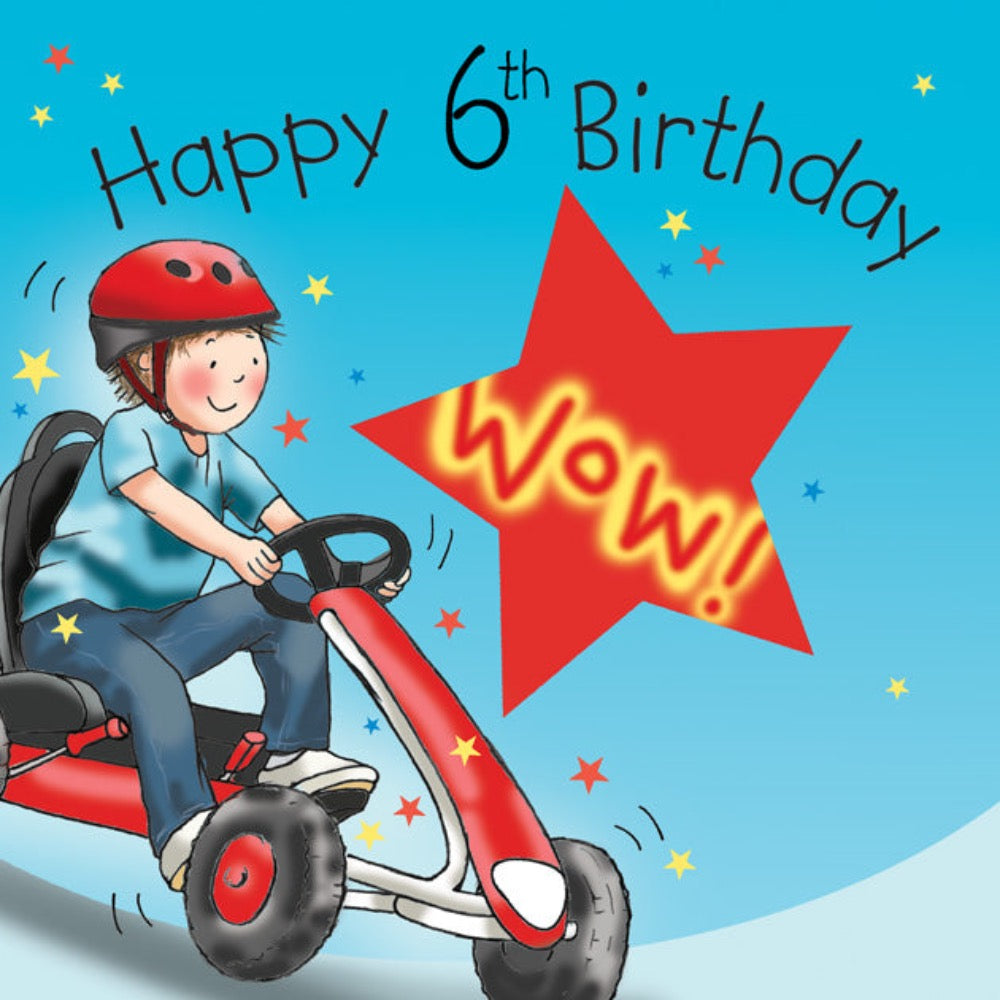 Twizler | Happy 6th Birthday Card | Chocoloons