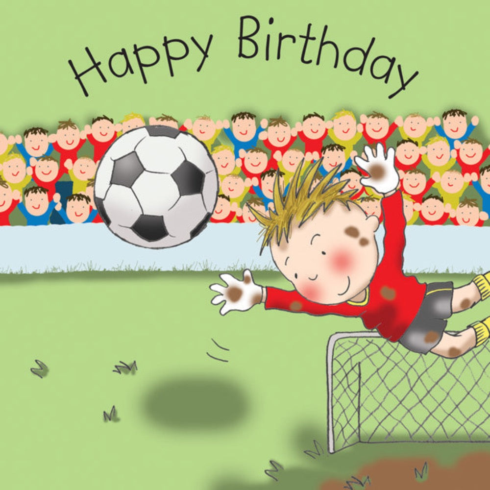 Twizler | Goalie Happy Birthday Card | Chocoloons