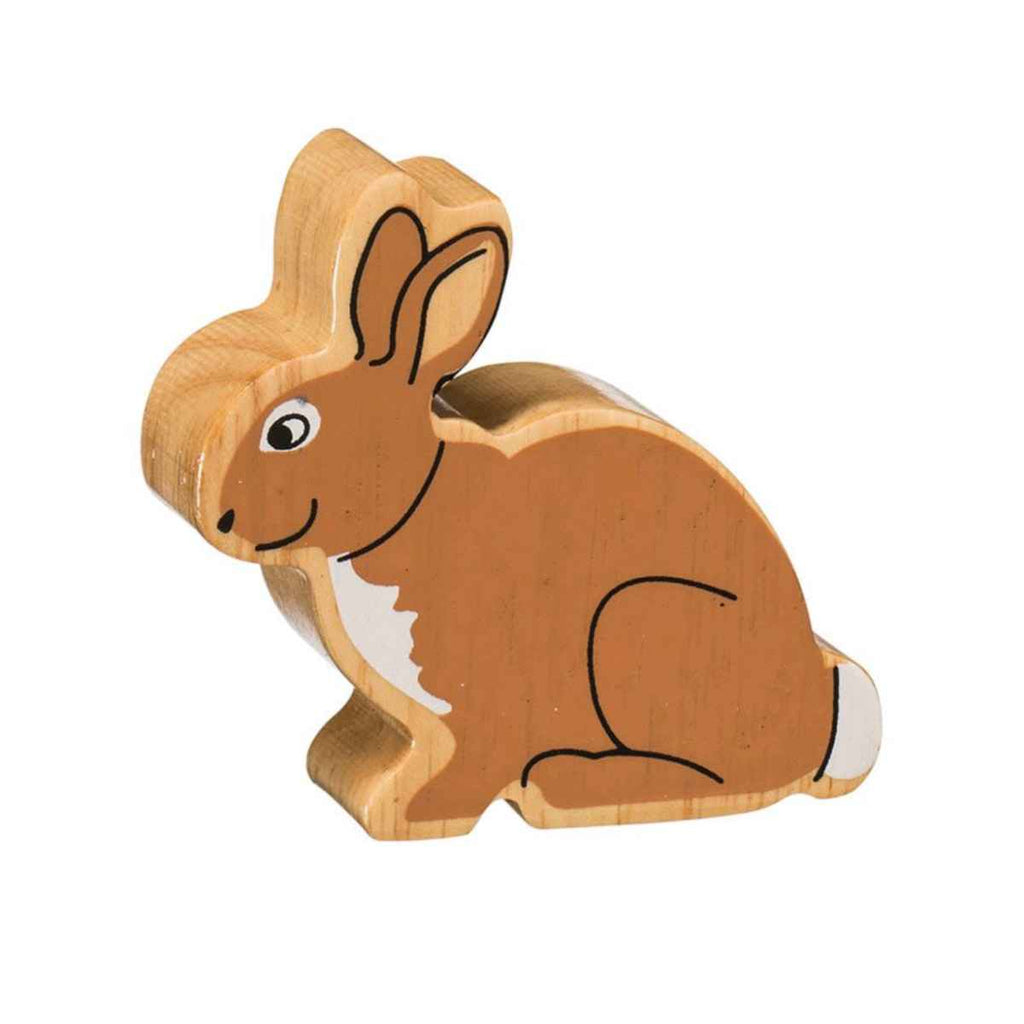 Lanka Kade | Countryside Wooden Animal | Brown Rabbit | Front View | ChocoLoons