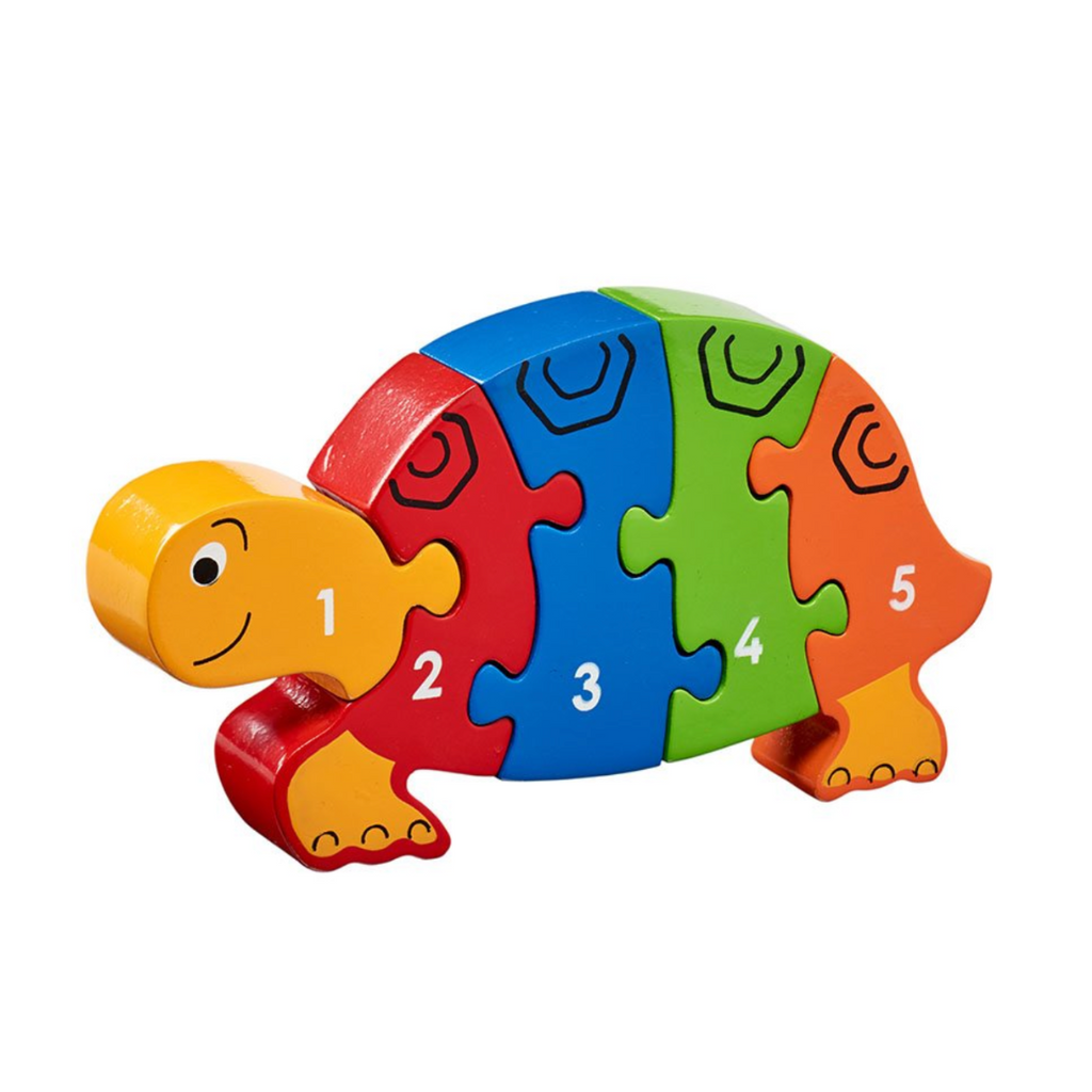 Lanka Kade | Tortoise 1-5 Numbers | Wooden Jigsaw Puzzle | Front View | ChocoLoons